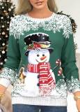 Women's Christmas Print Raglan Print T-Shirt