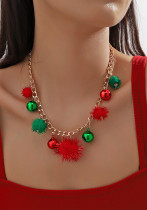 Christmas Cute Cartoon Santa Man Christmas Tree Bell Necklace Women's Accessories Christmas Cute Cartoon Santa Man Christmas Tree Bell Necklace Women's Accessories