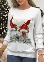 Women's Christmas Print Raglan Print T-Shirt