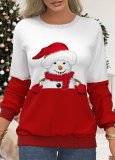 Women's Christmas Print Raglan Print T-Shirt