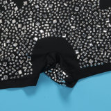 Women Sexy Beaded Stretch Long Sleeve Jumpsuit