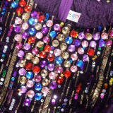 Beaded African Women's Party Evening Dress With Belt