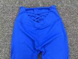 Women fitness yoga pants with cut-out back waist, sports fitness pants