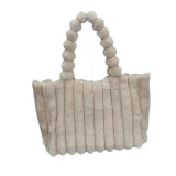 Women Shoulder Furry Tote Bag