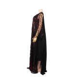 African Women beard sequin Maxi Dress