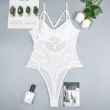 Women SolidPatchwork One-piece Sexy Lingerie