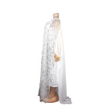 African Women beard sequin Maxi Dress
