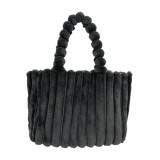 Women Shoulder Furry Tote Bag