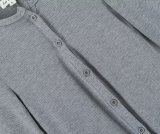 Round Neck Long-Sleeved Multi-Button Stretch Slim Fit Jumpsuit Sports Yoga Solid Color Cotton One Piece Shorts