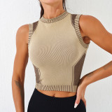 Women Sports Fitness Yoga Vest Sexy Hollow Casual Running Tank Top