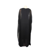 African Women beard sequin Maxi Dress