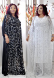 African Women beard sequin Maxi Dress