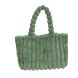 Women Shoulder Furry Tote Bag