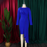 Autumn Long Sleeve Chic Elegant ol Pencil Plus Size African Dress