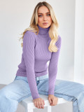 Autumn Turtleneck Pullover Sweater Knitting Basic Shirt For Women