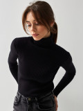 Autumn Turtleneck Pullover Sweater Knitting Basic Shirt For Women