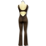 Women Casual Hollow Sports Jumpsuit