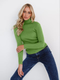Autumn Turtleneck Pullover Sweater Knitting Basic Shirt For Women