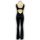 Women Casual Hollow Sports Jumpsuit