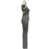 Women Casual Hollow Sports Jumpsuit