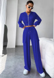 Women Velvet Hoodies and Pant Two-Piece Set