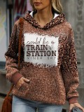 Women Print Casual Loose Hoodies