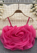 Women Holidays Flower Suspender Top Women Holidays Flower Suspender Top