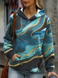 Women Print Casual Loose Hoodies