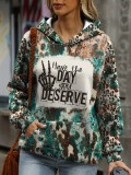 Women Print Casual Loose Hoodies