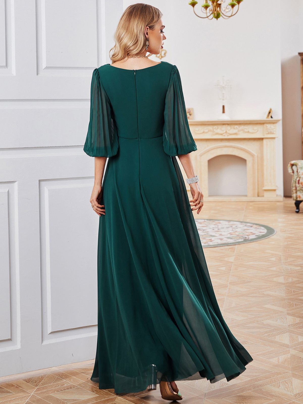 Women loose chiffon party bridesmaid dress evening dress