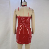 Women Halter Neck V-neck Bodycon Dress