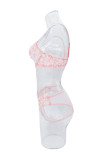 Women Autumn French Flower Embroidery See-Through Sexy Lingerie