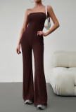 Women Sexy Strapless Jumpsuit