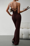 Women Sexy Strapless Jumpsuit