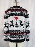 Christmas Women jacquard Casual knitting sweater