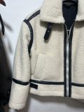 Women autumn and winter lamb wool coat