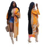 Women Casual Short Sleeve Knitting Long Jacket