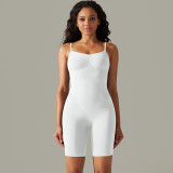 Women seamless knitting Solid Stretch Romper