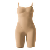 Women seamless knitting Solid Stretch Romper