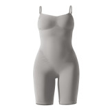 Women seamless knitting Solid Stretch Romper
