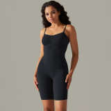 Women seamless knitting Solid Stretch Romper