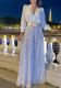 Women V-neck long-sleeved and sequined wide-leg Jumpsuit （with Belt）