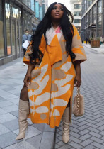 Women Casual Short Sleeve Knitting Long Jacket