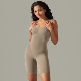 Women seamless knitting Solid Stretch Romper