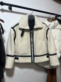 Women autumn and winter lamb wool coat