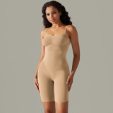 Women seamless knitting Solid Stretch Romper