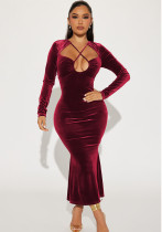 Women Sexy Halter Neck Backless Bodycon Mermaid Dress Women Sexy Halter Neck Backless Bodycon Mermaid Dress