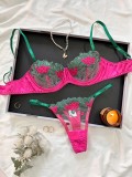 Hot And Sexy Mesh Embroidery See-Through Multi-Colored Sexy Lingerie For Women