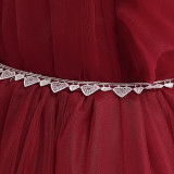 Girl's Dress Flower Girl Birthday Princess Dress Children's Piano Performance Dress Catwalk Dress