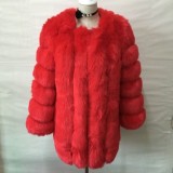 Women's Faux Fur Jacket Autumn And Winter Faux Fur Coat